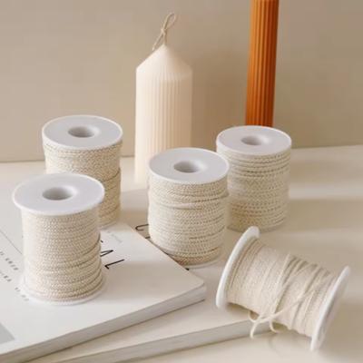 50/61 Meter Baumwoll-Kerzendocht 21-45 Fäden Raucharm Umweltfreundliche Dochte DIY Ganze Rolle Roller Entfetteter Baumwoll-Kerzendocht