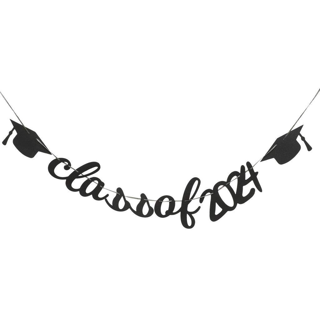1Set Graduation Party Banner Class of 2025 Decorative Hanging Ornament for School Classroom Layout Graduation Photography