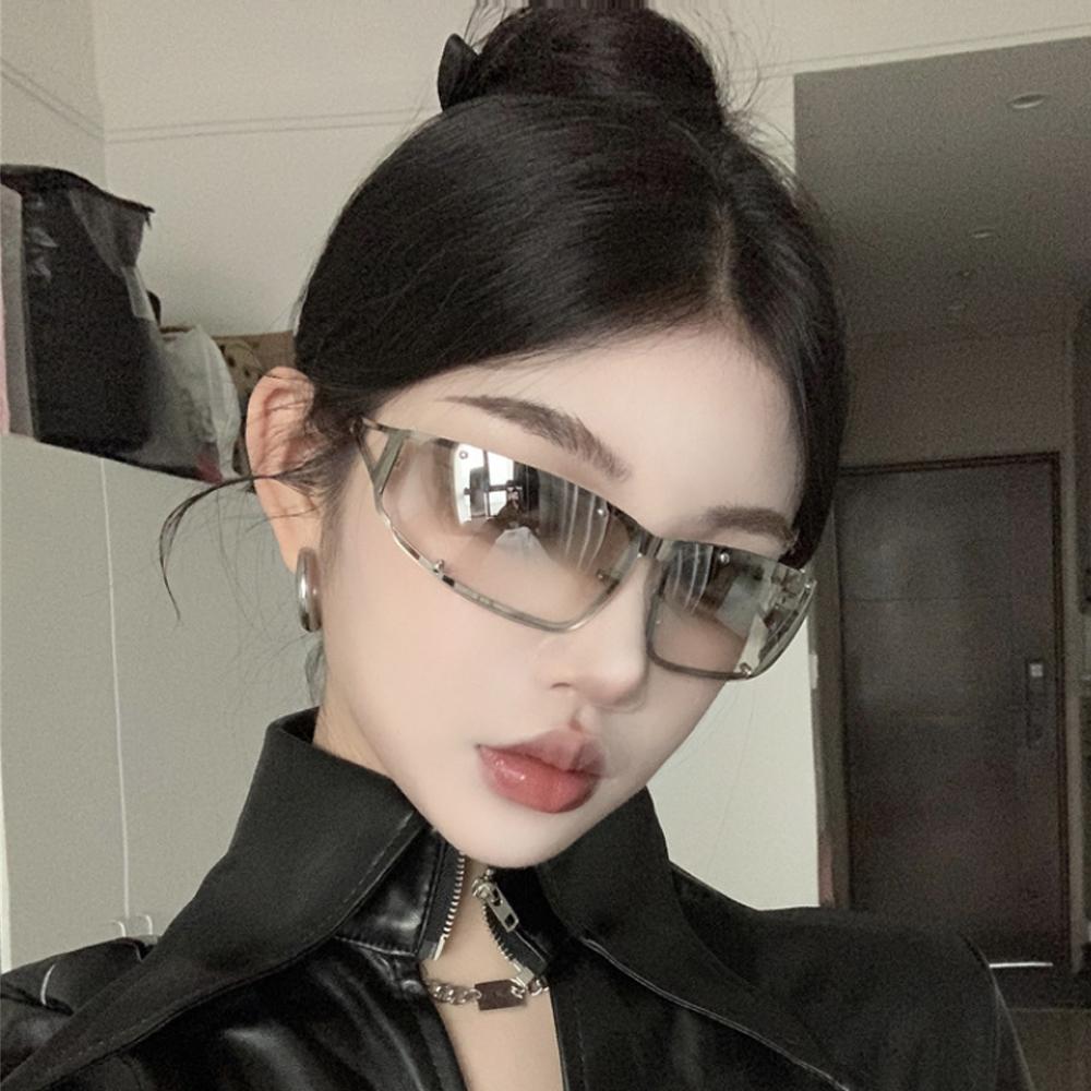 Y2K Punk Sunglasses Women Men Oversized Brand Designer Driving Goggle Sport Sun Glasses Steampunk Eyewear UV400 Shades