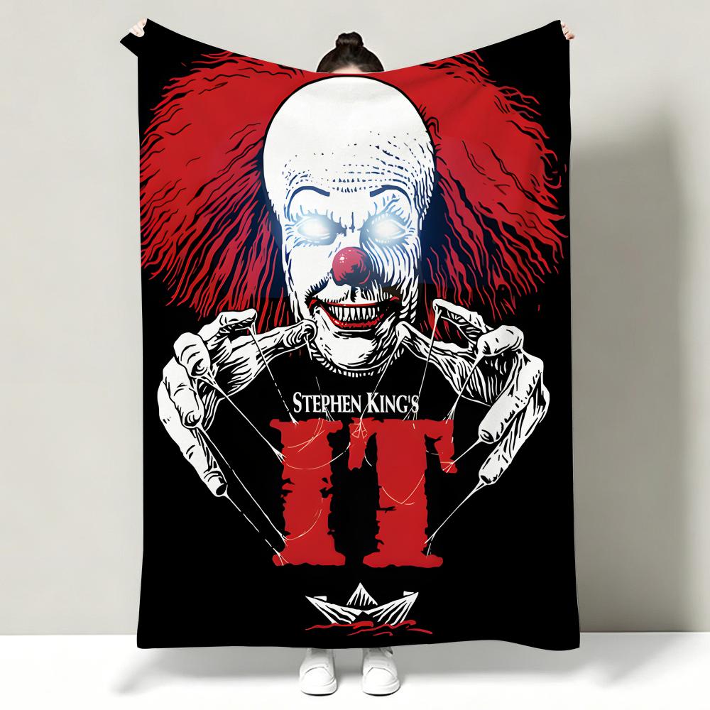 Movie I-It Chapter One Throw Soft Warm Flannel Throw Blanket, Multi-use for Sofa Bed Office Nap