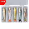 8 Segments 10cm Sinking Wobblers Vibrating Jointed Crankbait Prmeium Hard Vibrating Lures  Trolling
