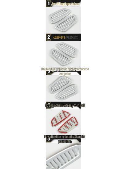 Decorative Frame for 16 GL8 Models: Front/Center Console Air Outlet