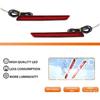ADIIL 2PCS Red Lens Red LED Rear Fog Light Bumper Reflectors Brake Tail Lamps For 2020 2021 2022 Toyota GR Supra