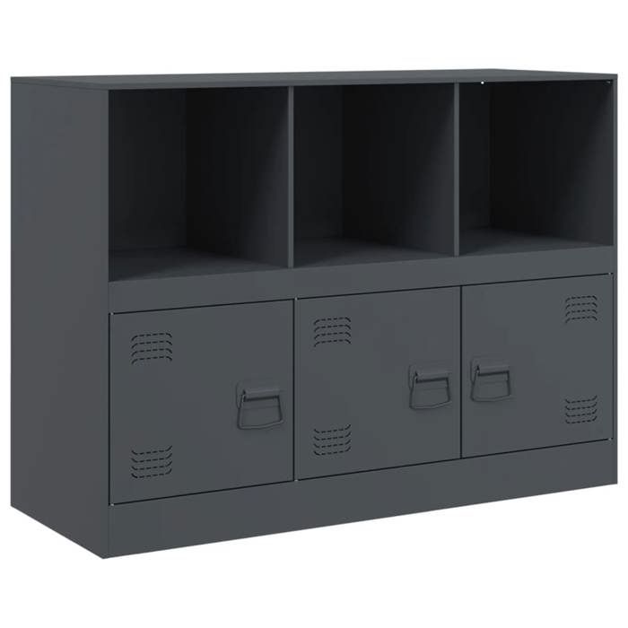VidaXL Buffet anthracite 99x39x73 cm acier, armoire, placard, buffet haut, armoire latérale, armoire de rangement, 841789