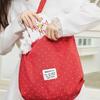 Simple Polka Dot Canvas Bag New Large-capacity Shoulder Messenger Bag Niche Commuter Tote Bag