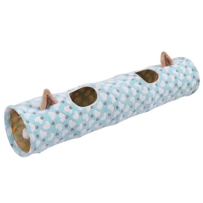 

Будинок-тунель для котів, складана ігрова трубка, м який тунель для котів зі звуком, іграшка-кульки для котів, схованка для кошенят, інтерактивна іграшка-лежанка