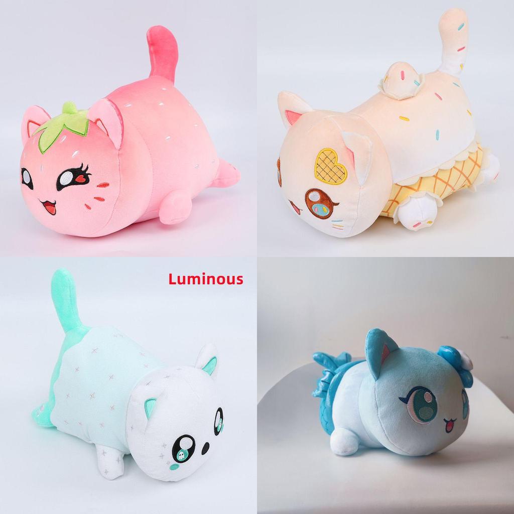 Cute Aphmau Cat Plush Toy Soft And Luminous Stuffed Pillow For Fans Collectors And Kids