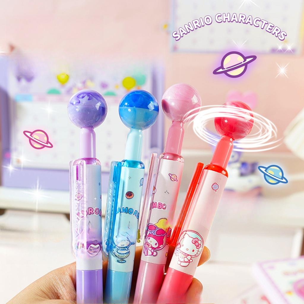 1pc Planet Rotating Neutral Pen Comfortable Grip Stationery School Office Supplies Student Prize Gift Writing Tools Holiday Gift Novelty Stationery Te