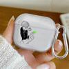 Anime Gojo Satoru Transparante Case voor Airpods Pro 3 2 1 4 Schattige Cartoon Japanse Airpod Cases TPU Oortelefoonhoes