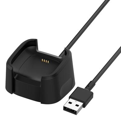 Fitbit Versa 2 Şarj Dock'u ile Uyumlu 1m USB Şarj Cihazı Kaymaz Yedek Akıllı Saat Şarj Kablosu Standı(Fitbit Versa/Versa Lite için değildir)