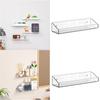 2Pcs No Drilling Clear Makeup Display Stand Wall Mounted Acrylic Storage Holder  Shower