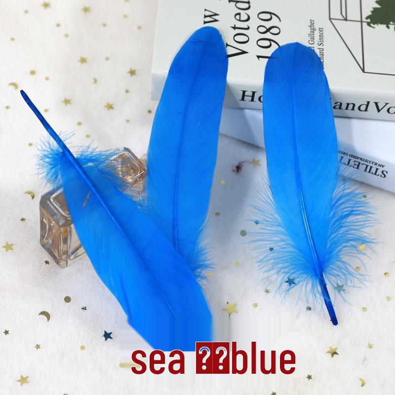 Barevná barvená velká husí pera pro DIY řemesla, ručně vyráběné dekorace a projekty pro mateřské školy