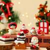 Cute Christmas Animal Resin Ornaments Cartoon Santa Claus Mini Christmas Supplies Home Decorations Creative Gifts for Children