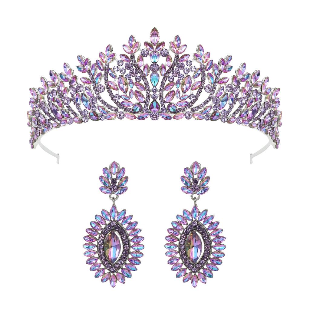 New Elegant Style Party Ball Princess Headwear Beauty Pageant Bridal Crown Headwear Wedding Headband Headwear Crown