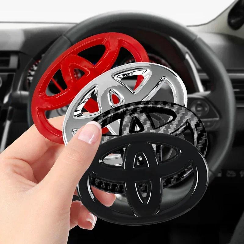 1Pcs Car Steering Wheel Decoration Sticker Badge Auto Styling For Toyota TRD Camry 40 Corolla Auris Yaris Rav4 CHR Decorate