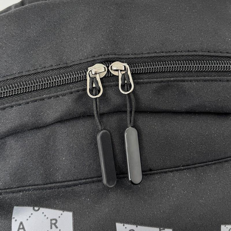 Letter Print Men's Backpack Women's Backpack Large Capacity Student Schoolbag