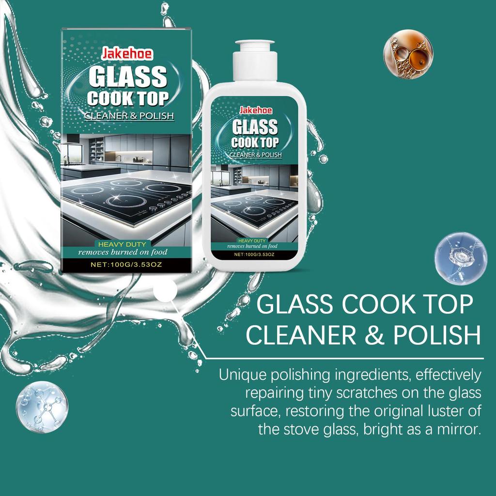 Pulidor de Limpieza para Cocina de Gas de Vidrio Fórmula Fácil de Usar Pulidor de Limpieza para Cocina Para Mantenimiento Diario Para Hogar Restaurante Restaura el Brillo