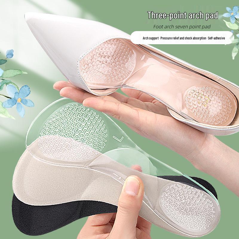 Women's 3/4 High Heel Arch Support Insoles for Shock Absorption