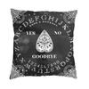 M Witch In Black Square Pillowcover Home Decor Occult Witchy Magic Cushions Throw Pillow For Car Double-Sided Printing