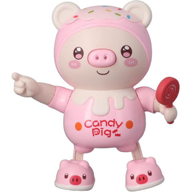Electronic Dancing Pig Toy, Portable Dancing Pig Electronic Toys Play Dancing Pig Interactive Toys Fun Interactive Music Experience for Home and