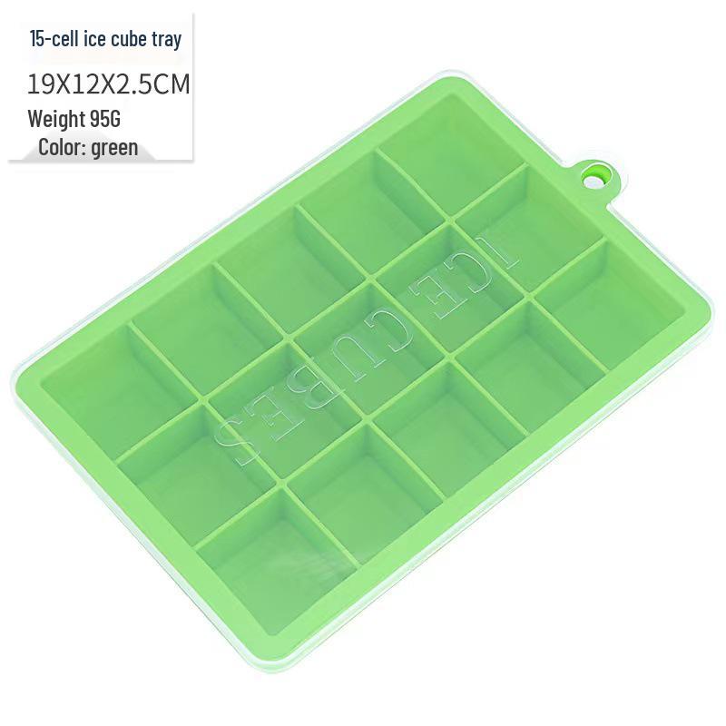 15 & 24-Grid Silicone Ice Cube Trays with Lids for DIY Ice Cubes High Quality OPP