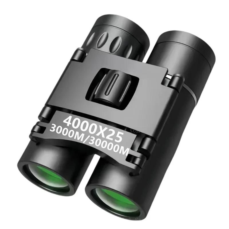 4000x25 HD Krachtige Verrekijker Lange Afstand Opvouwbaar Mini Telescoop Draagbaar Voor Jacht Sport Buiten Kamperen Reizen Wandelen