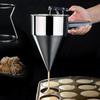 600/1200ML Stainless Steel Liquid Funnel Dispenser, Octopus Ball Tool, Cooking Kitchen Accessories with Handle and Bracket