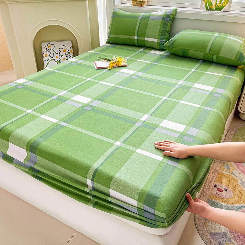 Baumwoll-Bettlaken mit Gummizug Niedliche bedruckte Matratzenauflage für Kinder Cartoon Reine Baumwolle Bettwäsche (ohne Kissenbezug)