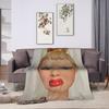 Funny Disgusting Doll face Meme Hilarious Sarcastic Plush blanket Children  Flannel Throw blanket For Couch Chair Warm
