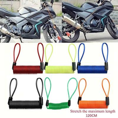 Fiets Veer Kabel Lock Anti-Diefstal Touw Alarm Schijf Lock Fiets Veiligheid Herinnering Motorfiets Diefstal Bescherming