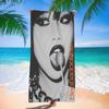 Rock Singer Pretty B-Beabadoobee Beach Towel Colorful Bath Towels For Girl Microfiber Quick Dry Custom Sand Free Yoga Spa Gym