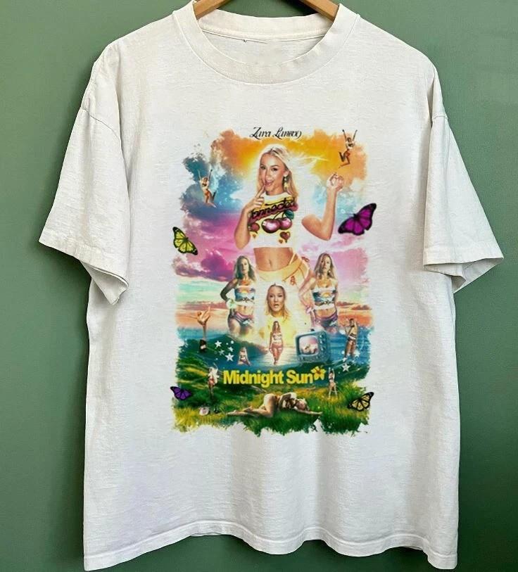 Rare Hot Midnight Sun Zara_Larsson  Short Sleeve White S-5XL Shirt BL1581 Unisex T-Shirt M