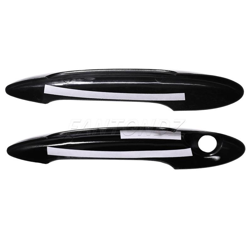 Dla BMW Mini R60 Countryman 4 szt. Osłony Klamek Zewnętrznych Drzwi Listwy Ochronne Błyszczące Czarne 51219800937 51219800938 Akcesoria