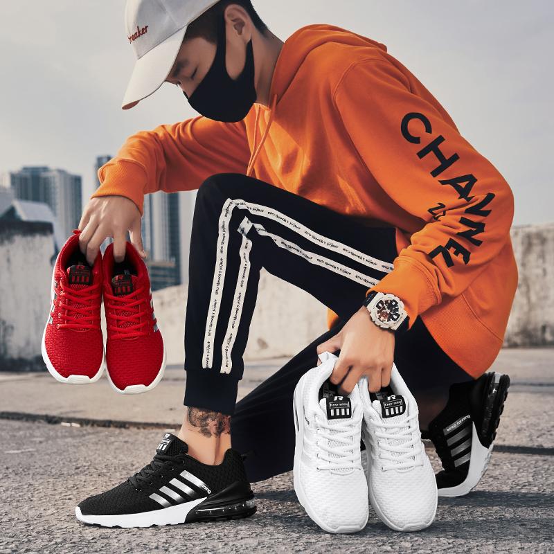 Newest 2022 Spring Men'S Sneakers Shoes For Men Breathable Lightweight Air Cushion Running Shoes Male Comfortable Athletic Training