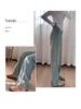 Women's Spring Retro Blue High-Waist Wide Leg Jeans - Slimming, Drapey, Straight Fit