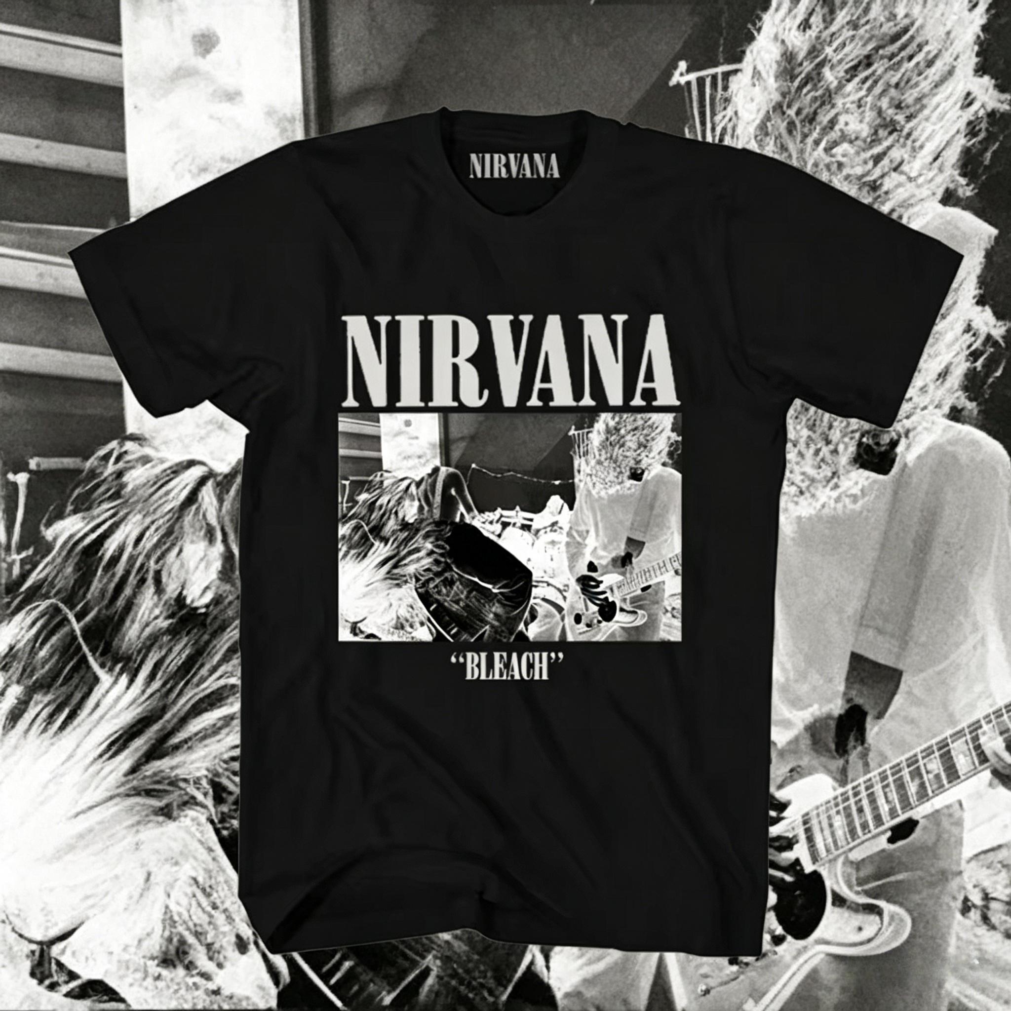 

2026 New Nirvana Rock Band Short Sleeve TShirt Kurt Cobain Punk Style Cotton Summer Casual Tee for Unisex Women S