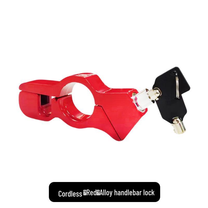 Clearance Electric Vehicle Anti-Theft Handlebar and Throttle Lock with Horn and Motorcycle Alloy Brake Protection