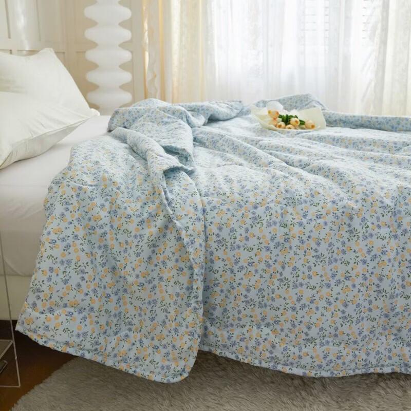 Hongdou Quick-Dry Breathable Washed Cotton Summer Quilt