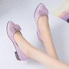 Women Shoes Elegant Shallow Low Heel Shoes Loafers Woman Casual Slip-on Pumps Ladies Comfort Footwear