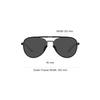 Prada Fashionable Versatile Metal Pilot Sunglasses Men sunglasses Black 0PR54ZS1BO5S0