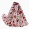 Halloween digital printing polyester scarf thin shawl summer silk scarf women's fashion breathable long scarf