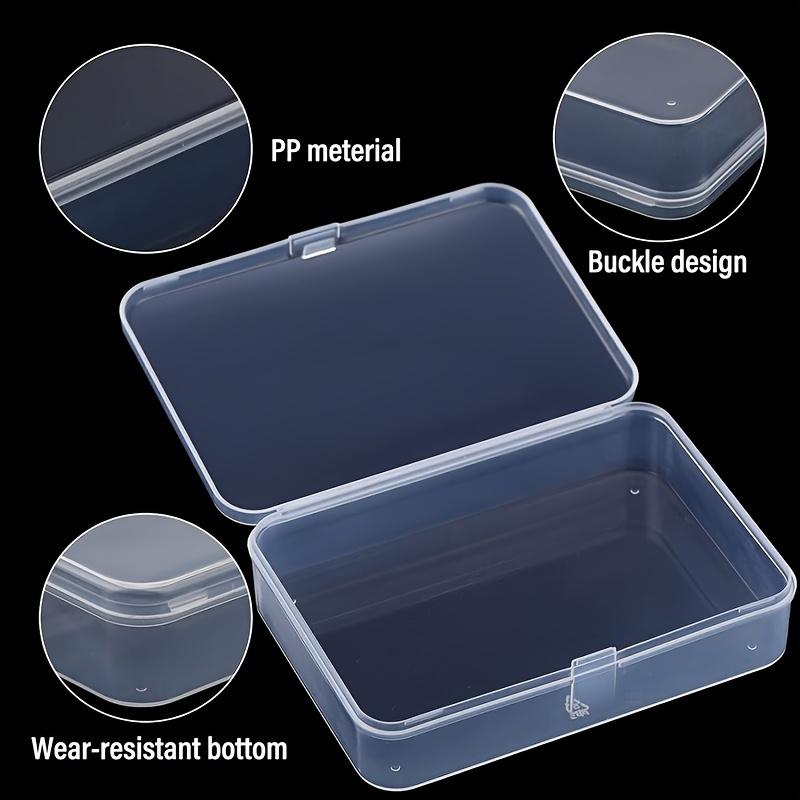 15pcs Clear Plastic Storage Containers With Lids - Perfect For Beads, Game Pcs, Business Cards & Craft Supplies Bead Storage Containers Storage