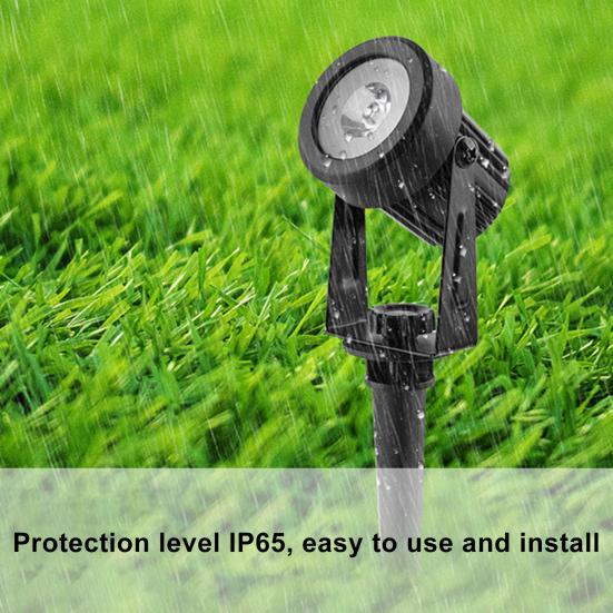 Outdoor Solar Spot Light with Stake 270-Degree Adjustable Super Bright IP65 Waterproof Auto