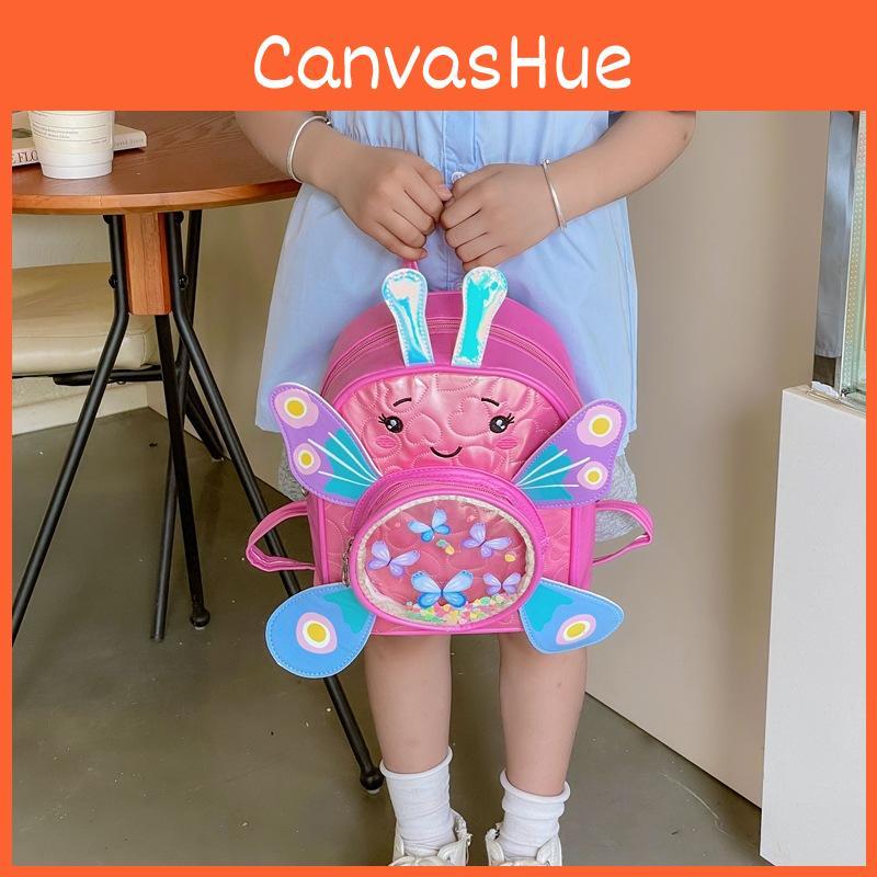 Preschool Butterfly Backpack With Pu Material And Cartoon Style For School Use