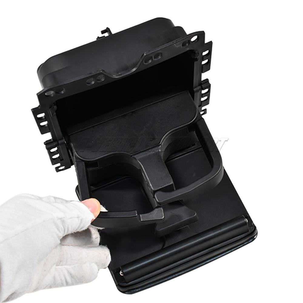 New 7N0862533 For VW Golf Sharan MK2 Tiguan MK1 Seat Alhambra MK2 Dual Cup HolderRear Drinking Cup Bracket Black car accessories
