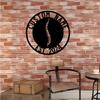 Custom Metal Wall Art Personalized Name Sign Rustic Home Decor Engraved Family Name House Number Easy Hang