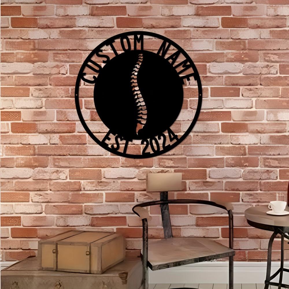 Custom Metal Wall Art Personalized Name Sign Rustic Home Decor Engraved Family Name House Number Easy Hang