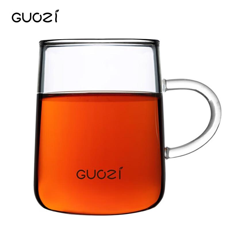 Стеклянные парные кружки Guozi с зеленым чаем из боросиликатного стекла 250ml x 2