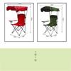 Outdoor folding sunshade chair leisure backrest with armrests fishing camping picnic director chair portable fishing chair