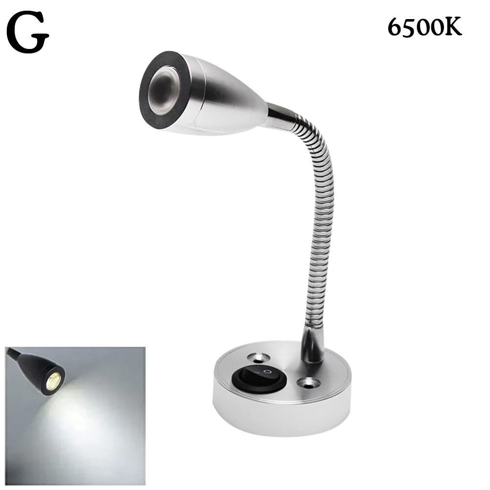 RV Leselicht LED Nachttischlampe Drehbare Universalschlauch-Spotlichter RV Camper Van Bootslampe Innenzubehör